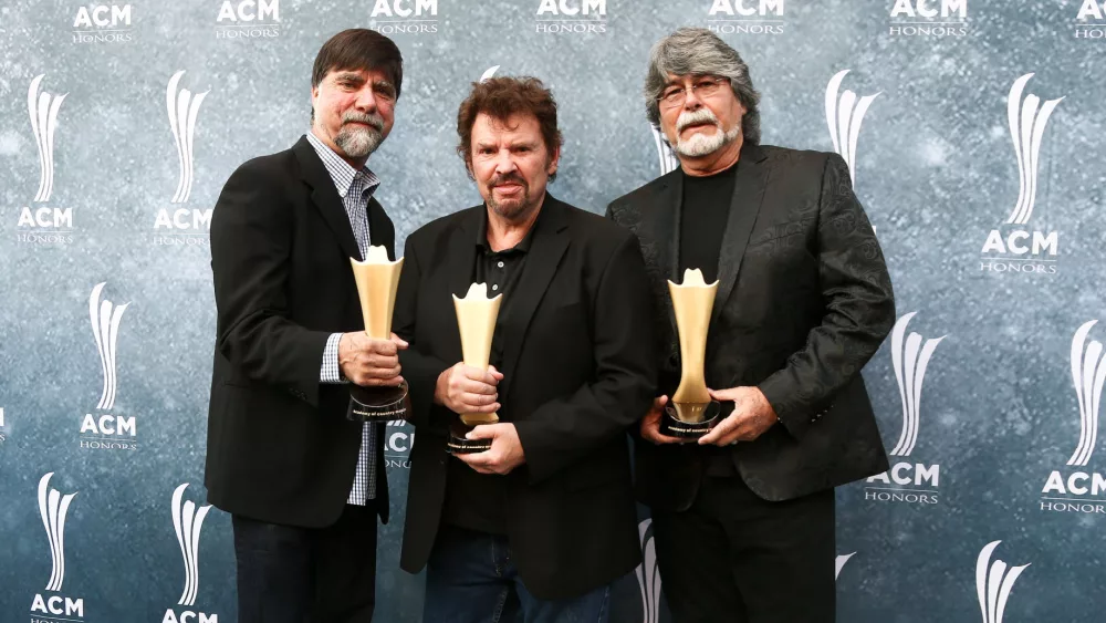 Ted Gentry, Jeff Cook and Randy Owen of Alabama attend the 9th Annual ACM Honors at the Ryman Auditorium on September 1, 2015 in Nashville, Tennessee.