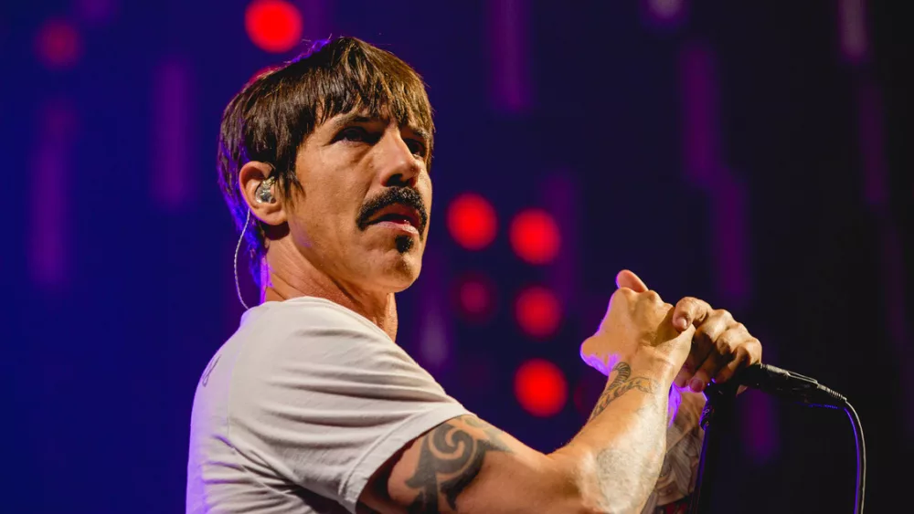 Anthony Kiedis of Red Hot Chili Peppers at Van Andel Arena, GRAND RAPIDS, MICHIGAN / USA - June 25, 2017