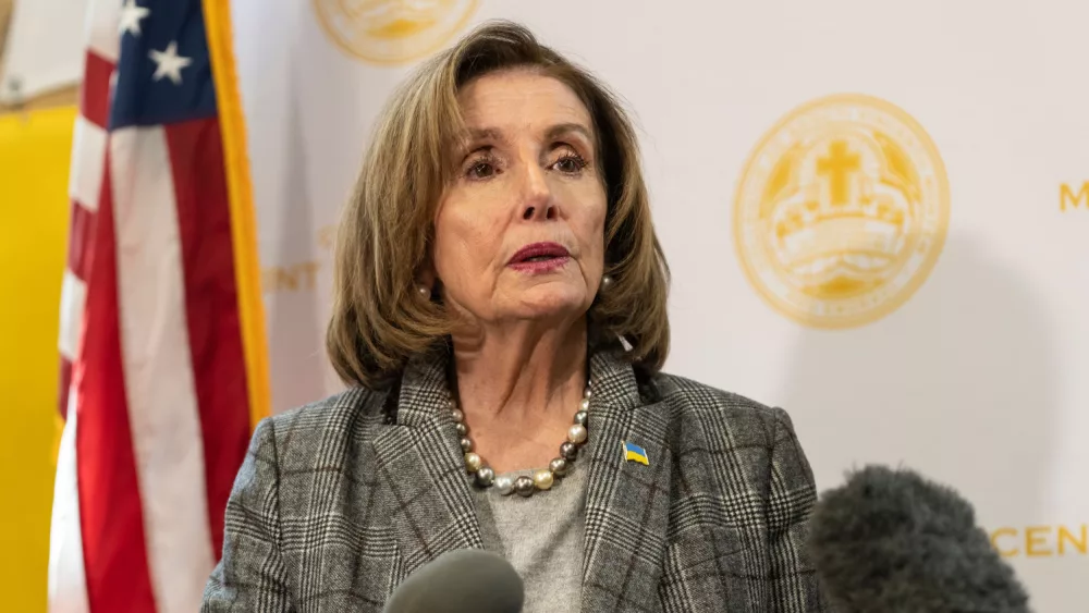 Speaker Nancy Pelosi holding town hall at Mount Saint Vincent College; New York, NY - March 14, 2022