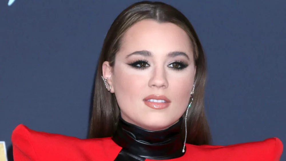 Gabby Barrett at the 2022 Academy of Country Music Awards Arrivals at Allegient Stadium on March 7, 2022 in Las Vegas, NV