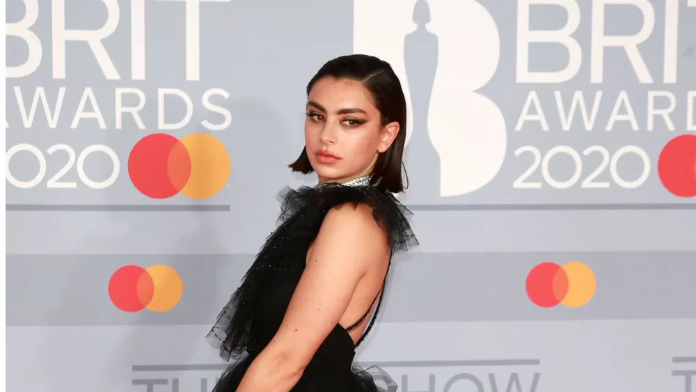 Charli XCX attends the Brit Awards at the 02 Arena in London, UK; February 18, 2020