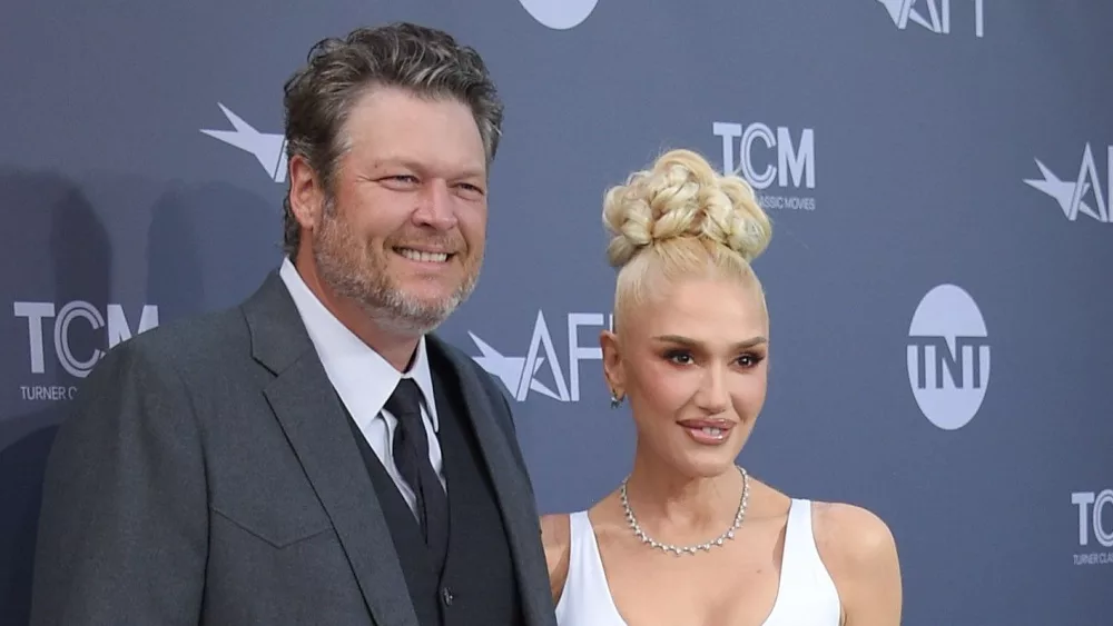 Blake Shelton and Gwen Stefani arrives for AFI Lifetime Achievement Gala on June 09, 2022 in Hollywood, CA