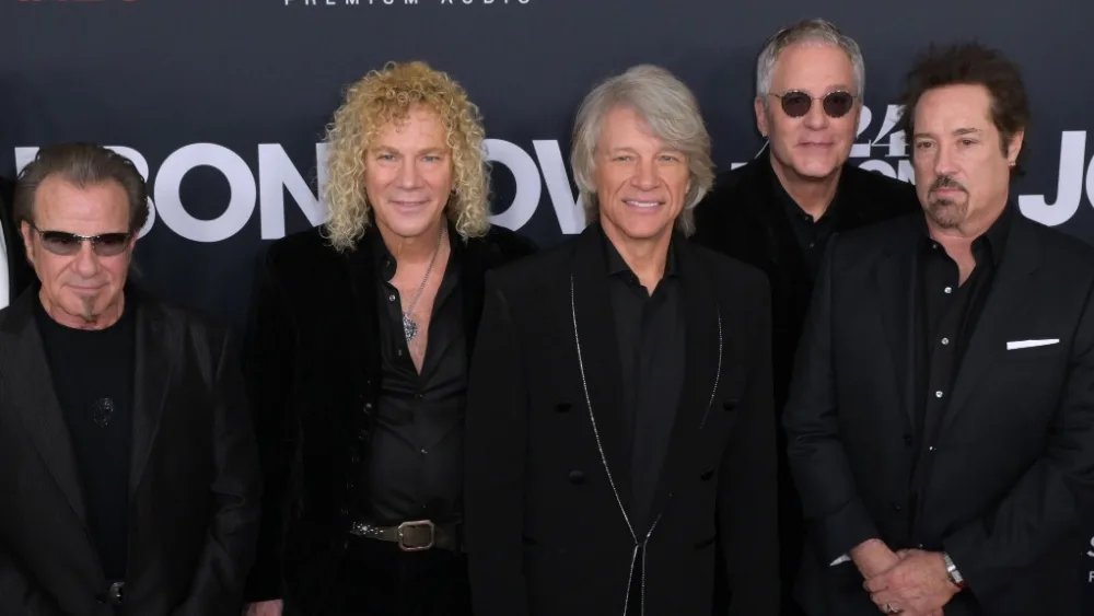 David Bryan, Jon Bon Jovi, Hugh McDonald and Tico Torres of Bon Jovi at the MusiCares Person of the Year Gala. LOS ANGELES, USA. February 02, 2024