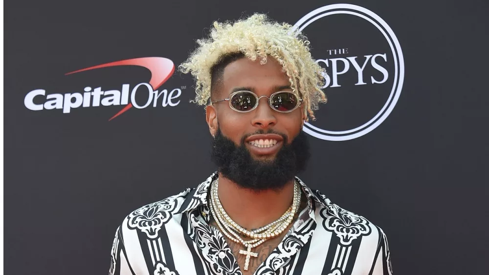 Odell Beckham Jr. arrives to the 2018 ESPY Awards on July 18, 2018 in Hollywood, CA