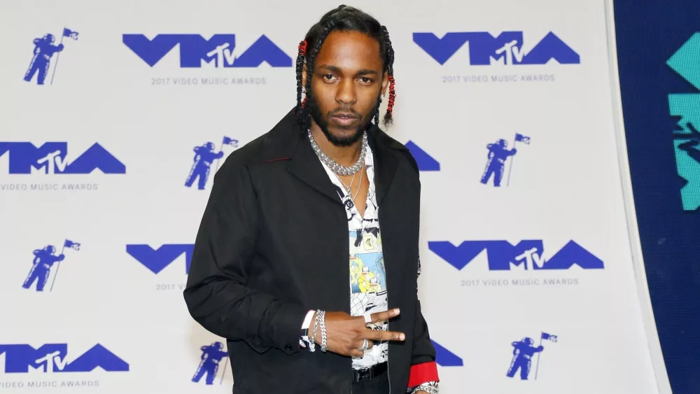 Kendrick Lamar at the 2017 MTV Video Music Awards held at the Forum in Inglewood, USA on August 27, 2017.
