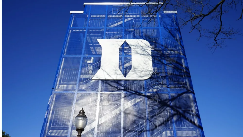 Duke University, strong on athletics. Its teams are called the Blue Devils.