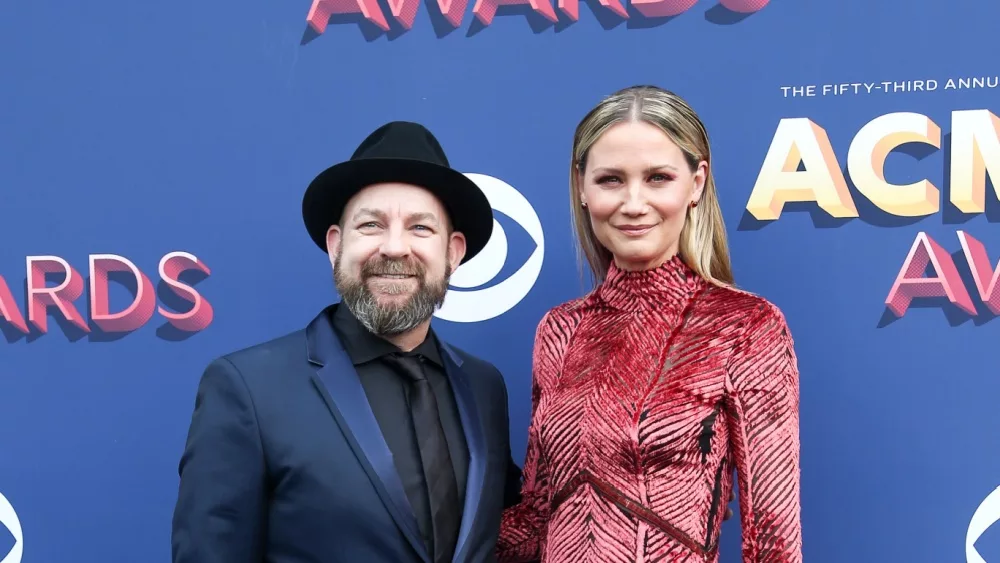 Kristian Bush and Jennifer Nettles of Sugarland attend the 53rd Annual Academy of Country Music Awards on April 15, 2018 at the MGM Grand Arena in Las Vegas, Nevada.