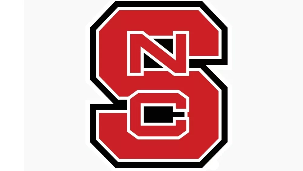 NC State Wolfpack vector logo, printed on white background
