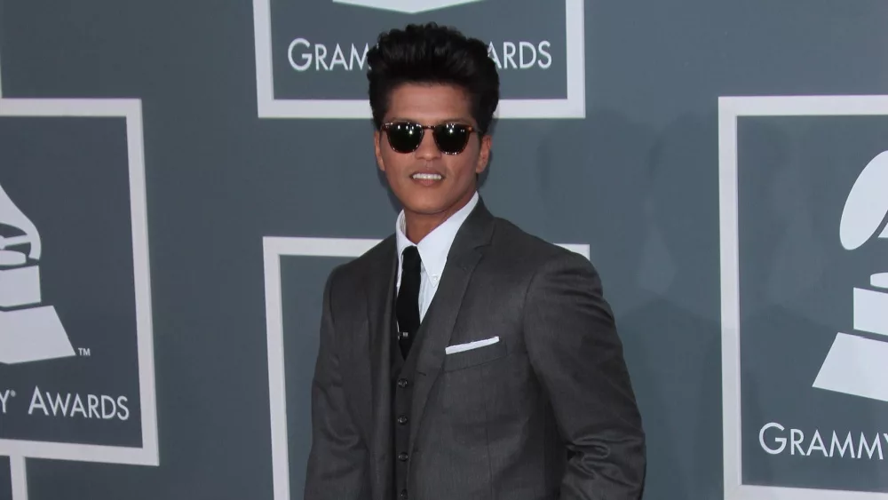 Bruno Mars at the 54th Annual Grammy Awards, Staples Center, Los Angeles, CA 02-12-12