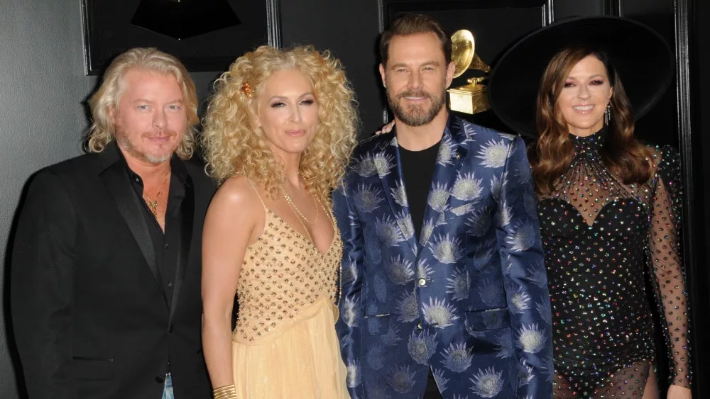 Little Big Town (Philip Sweet, Kimberly Schlapman, Jimi Westbrook, Karen Fairchild) at the Staples Center on February 10, 2019 in Los Angeles, CA