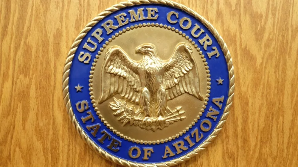 Supreme Court of Arizona State logo; Phoenix, Arizona, USA, March 6, 2023