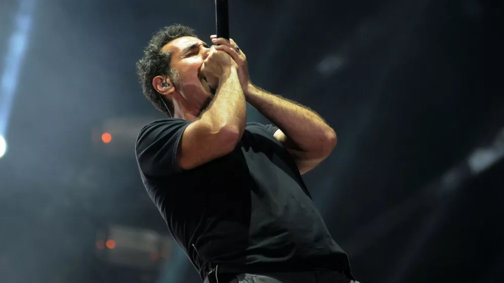 Vocalist Serj Tankian of System Of A Down at Rock in Rio 2015 in Rio de Janeiro, Brazil. September 25, 2015.