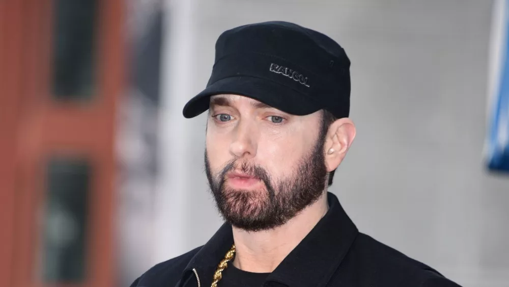 Eminem at the Hollywood Walk of Fame Ceremony on January 30, 2020 in Hollywood, CA