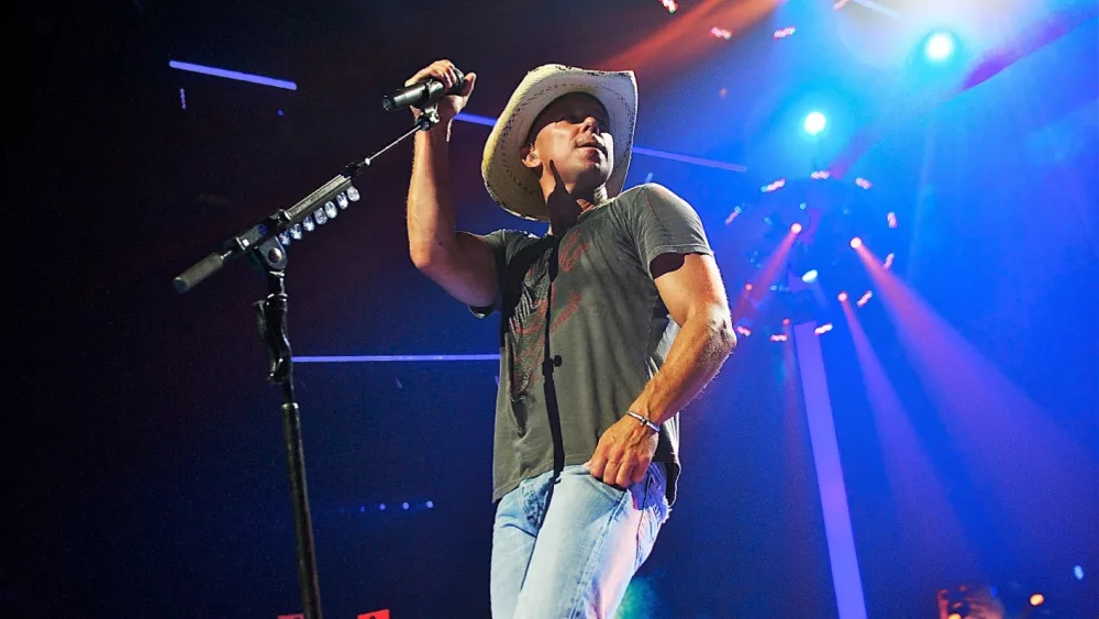 Kenny Chesney performs at the MGM Grand Garden Arena. Las Vegas, NV, USA: September 24 2011