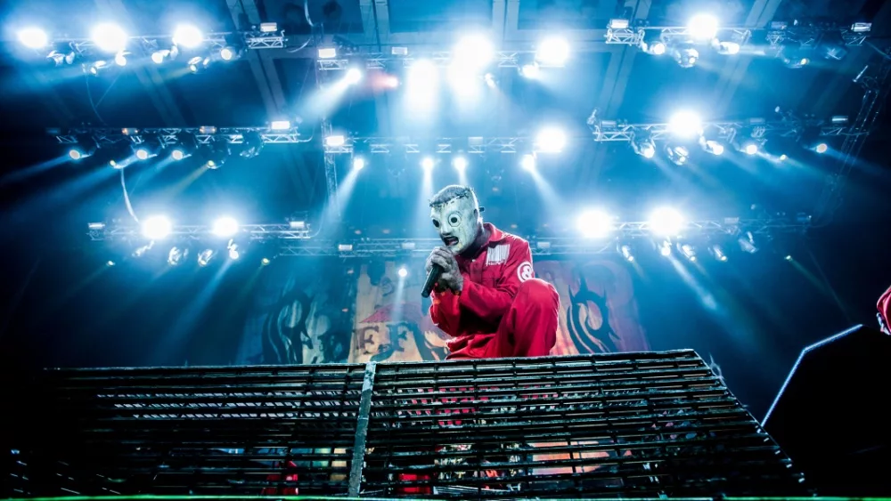 Heavy-metal band Slipknot performing at Olimpiyski stadium, Moscow during Memorial World Tour MOSCOW, RUSSIA - JUNE 29, 2011