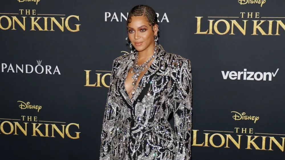 Beyonce at the World premiere of 'The Lion King' held at the Dolby Theatre in Hollywood, USA on July 9, 2019.