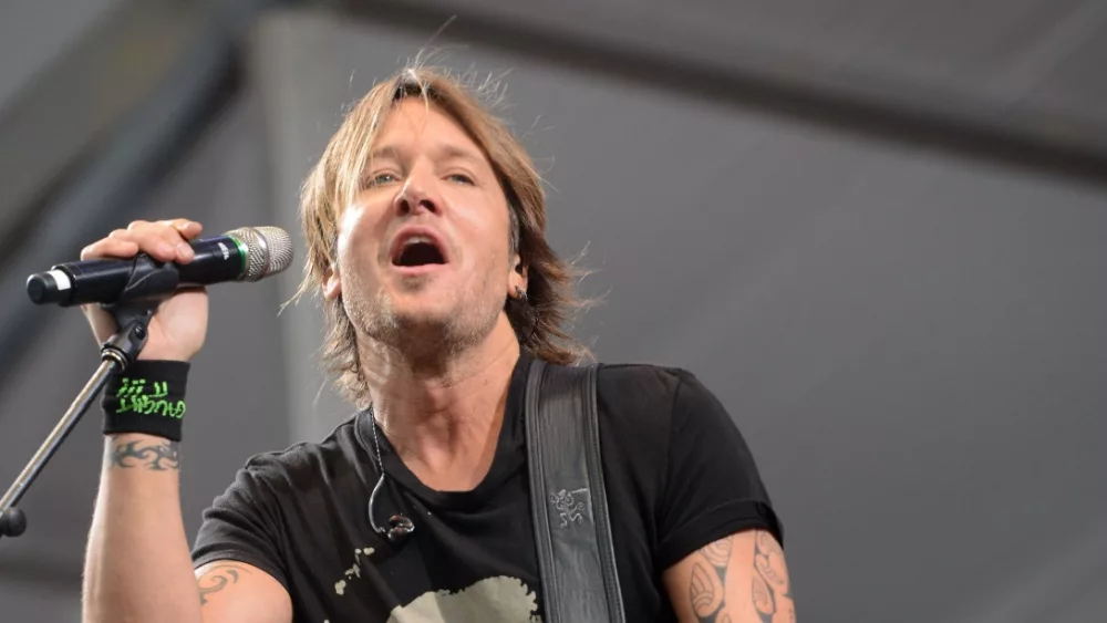 Keith Urban performs at the 2015 New Orleans Jazz and Heritage Festival. New Orleans, LA - April 24, 2015