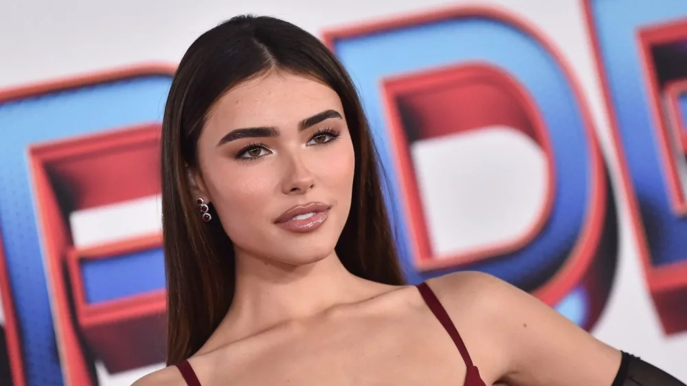 Madison Beer arrives for the ‘Spider-Man: No Way Home’ LA Premiere on December 13, 2021 in Westwood, CA