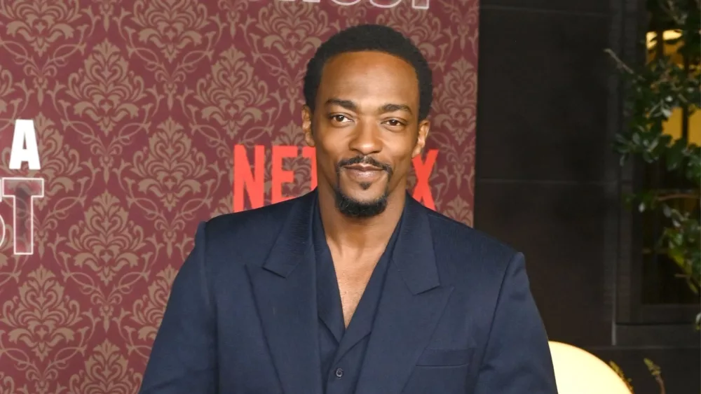 Anthony Mackie at the premiere for "We Have A Ghost" at the Tedum Theatre, Hollywood. LOS ANGELES, CA. February 22, 2023