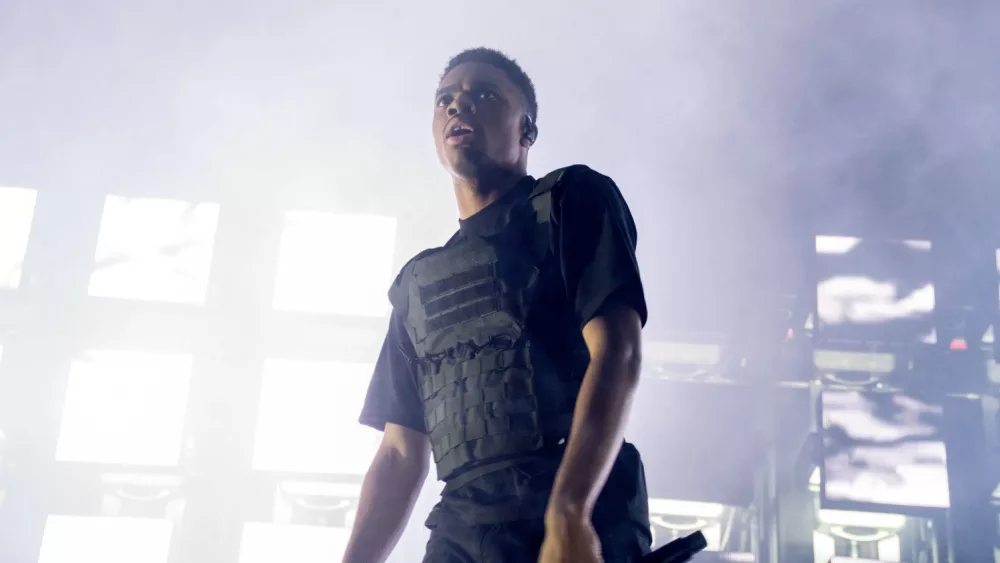 Vince Staples in concert at The Armory in San Francisco, CA. SAN FRANCISO, CA - JANUARY 29, 2018