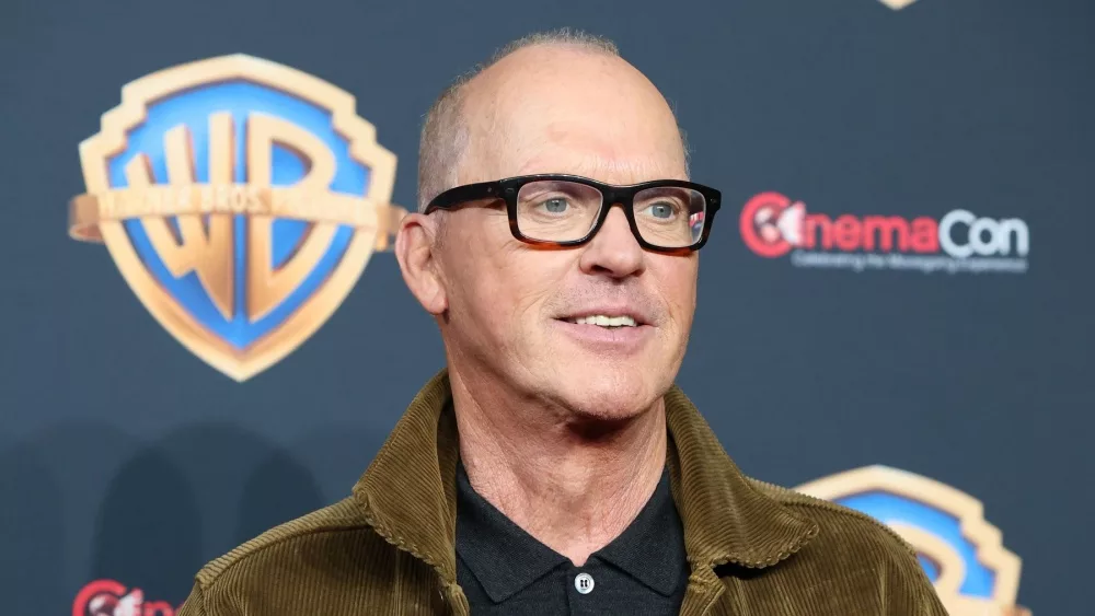 Michael Keaton at the Warner Brothers CinemaCon Press Line at the Caesar's Palace Theatre on April 9, 2024 in Las Vegas, NV