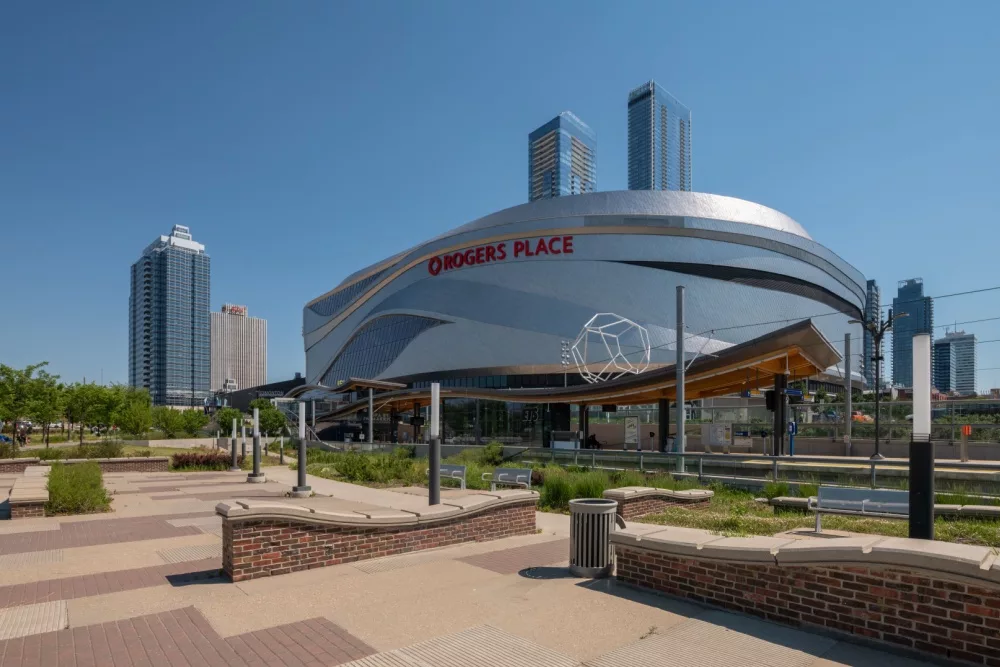 Rogers Place is a multi-use indoor arena in Edmonton, Alberta, Canada with a seating capacity of 18,500 as a hockey venue