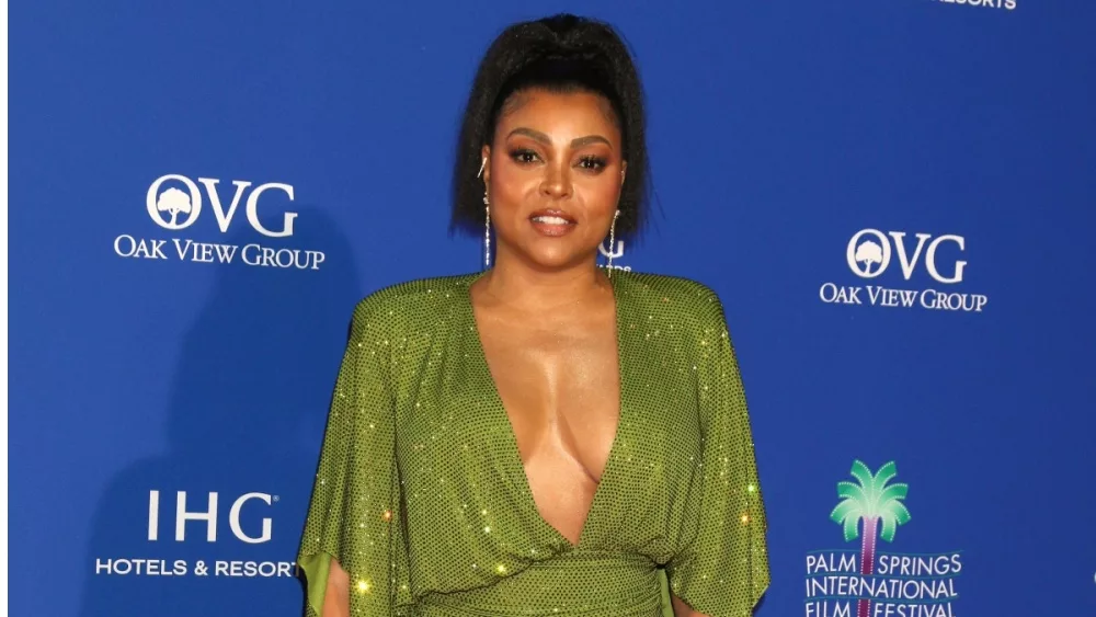 Taraji P Henson at the 2024 Palm Springs International Film Festival Gala Arrivals at the Palm Springs Convention Center on January 4, 2024 in Palm Springs, CA