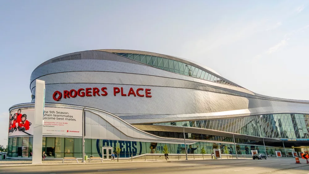 Rogers Place Arena in Canadian Alberta, home of the Edmonton Oilers (NHL) Edmonton, Canada - July 22, 2017