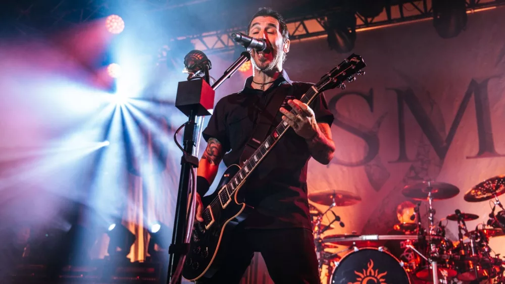 Singer and Guitarist Sully Erna from Godsmack perform live at Manchester Academy Uk. Manchester,United Kingdom, 9th october 2022