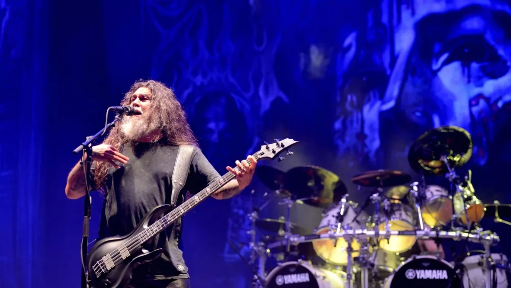 Slayer perform in concert at Primavera Sound 2017 Festival on June 1, 2017 in Barcelona, Spain.