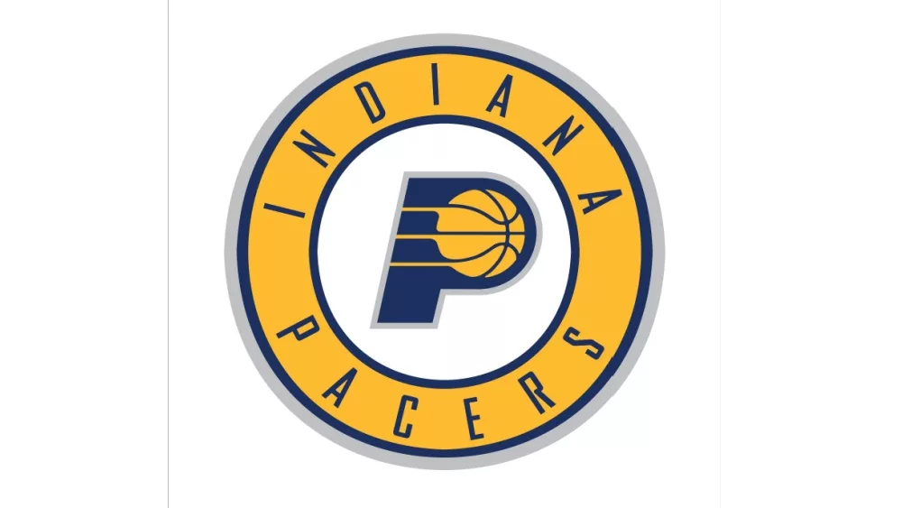 Tallinn, Estonia - October 27 Indiana Pacers logotype. Vector basketball club logo. basketball.