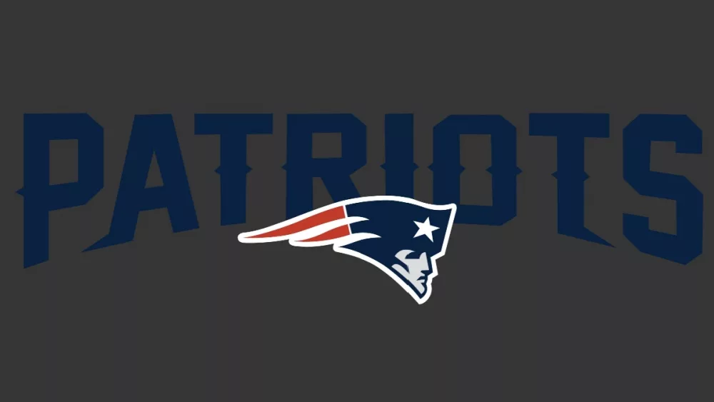 NFL TEAM New England Patriots vector file, patriots logo on 'PATRIOTS' background