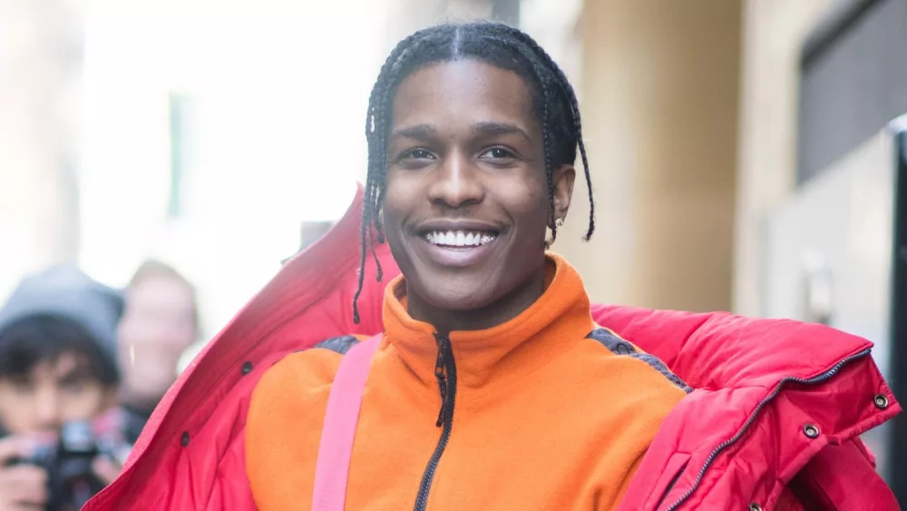 ASAP Rocky is seen in the streets of Manhattan on February 10, 2017 in New York City.