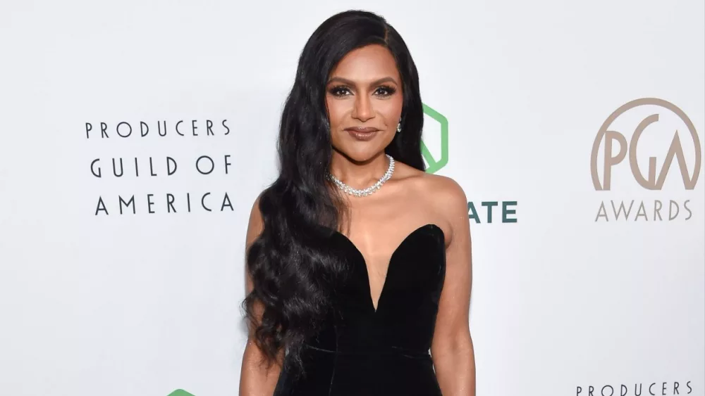 Mindy Kaling arrives for Producers Guild Awards on February 25, 2023 in Beverly Hills, CA