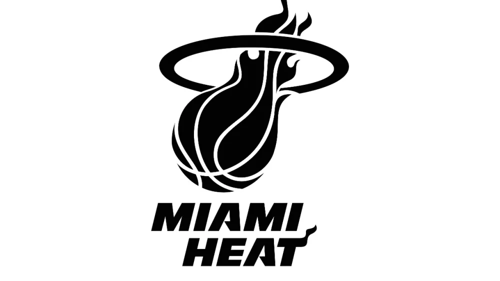 Tallinn, Estonia - October 20 Miami Heat logotype. Vector basketball club logo. basketball.