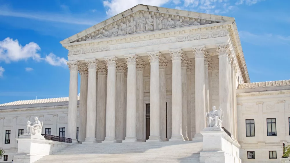 US Supreme court building on the capitol hill in Washington DC, United States of America