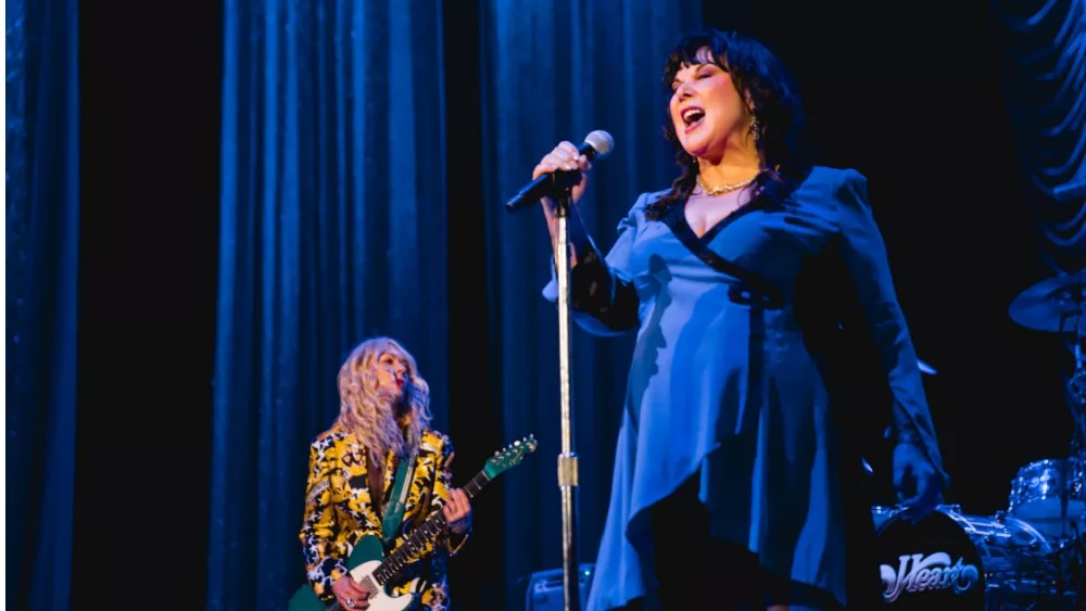 Heart (Ann WIlson singing; Nancy Wilson on guitar) performs live at Van Andel Arena. MICHIGAN, USA - July 12, 2019