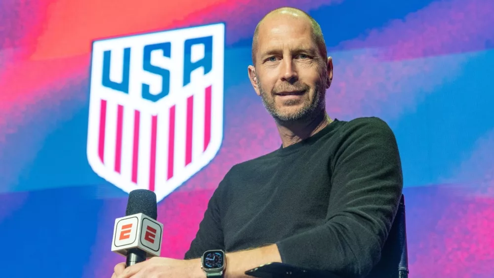 Head coach Gregg Berhalter attends revealing 26 strong Men National Team to attend World Cup at Brooklyn Steel on November 8, 2022.