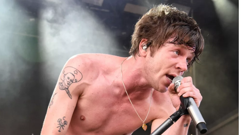 Matt Shultz of Cage The Elephant performs on day one of the 2017 Forecastle Festival on July 14, 2017 in Louisville, Kentucky.