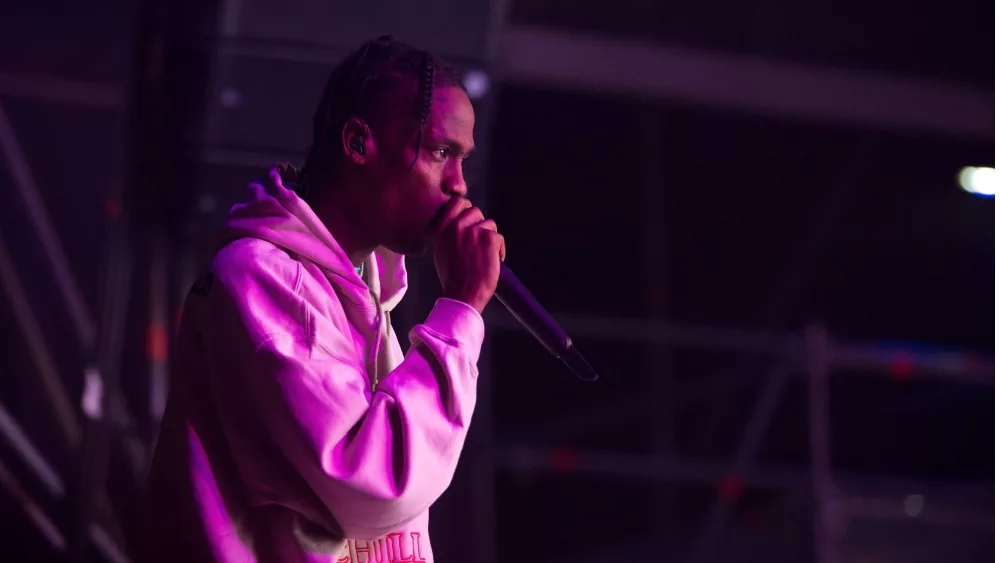 Travis Scott (rapper) performs in concert at FIB Festival on July 19, 2018 in Benicassim, Spain.