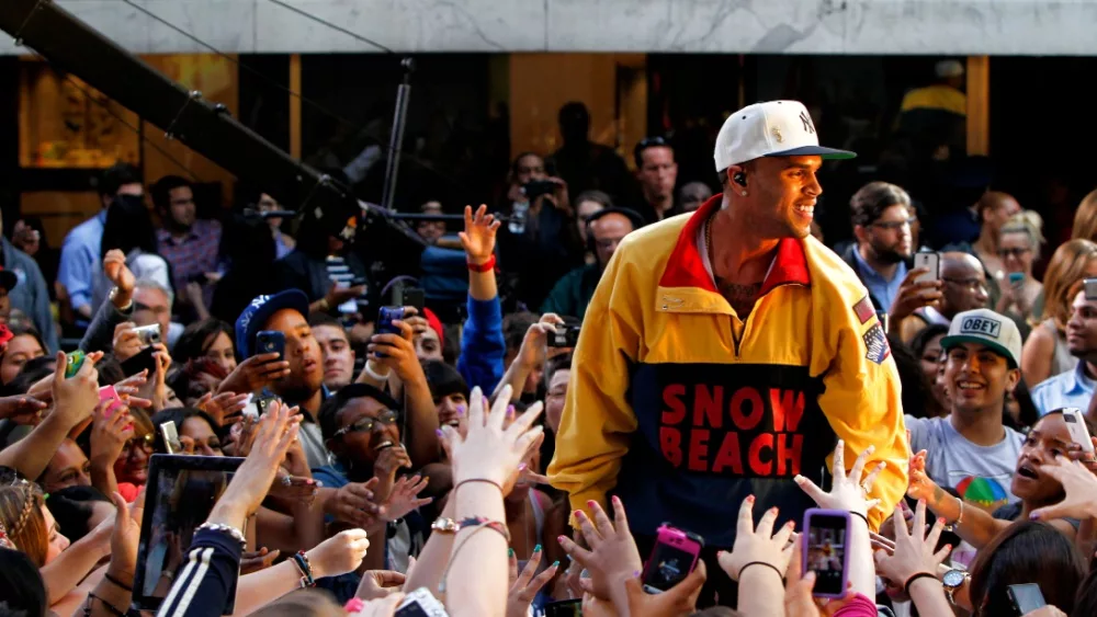 Chris Brown performs on NBC's Today Show concert series at Rockefeller Plaza on June 8, 2012 in New York City.