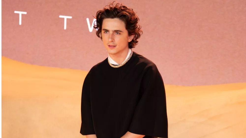 Timothée Chalamet attends the World Premiere of "Dune: Part Two" at Leicester Square. London, England, UK - February 15, 2024