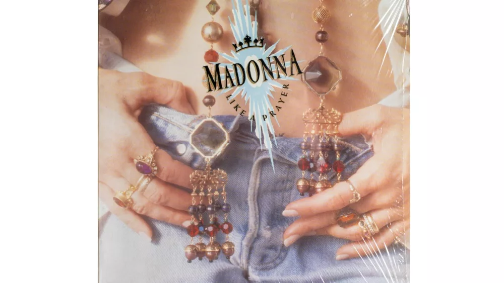 'Like a Prayer' is the fourth studio album by American singer Madonna, released in 1989. White background