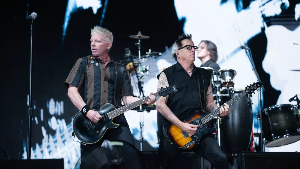 The Offspring perform at the When We Were Young festival in Las Vegas, Nevada on 21 October 2023.