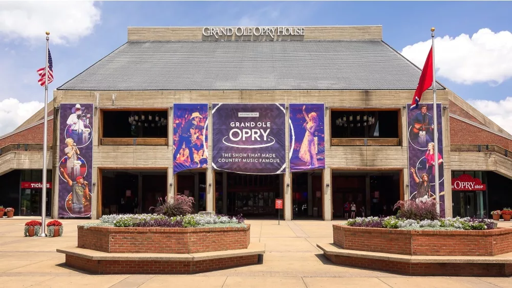 Front of the Grand Ole Opry House in Nashville, Tennessee on July 7th, 2016.