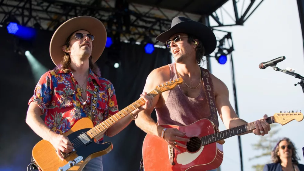 Cameron Duddy and Mark Wystrach of the band Midland perform at BottleRock. Napa, CA/USA: 5/24/19