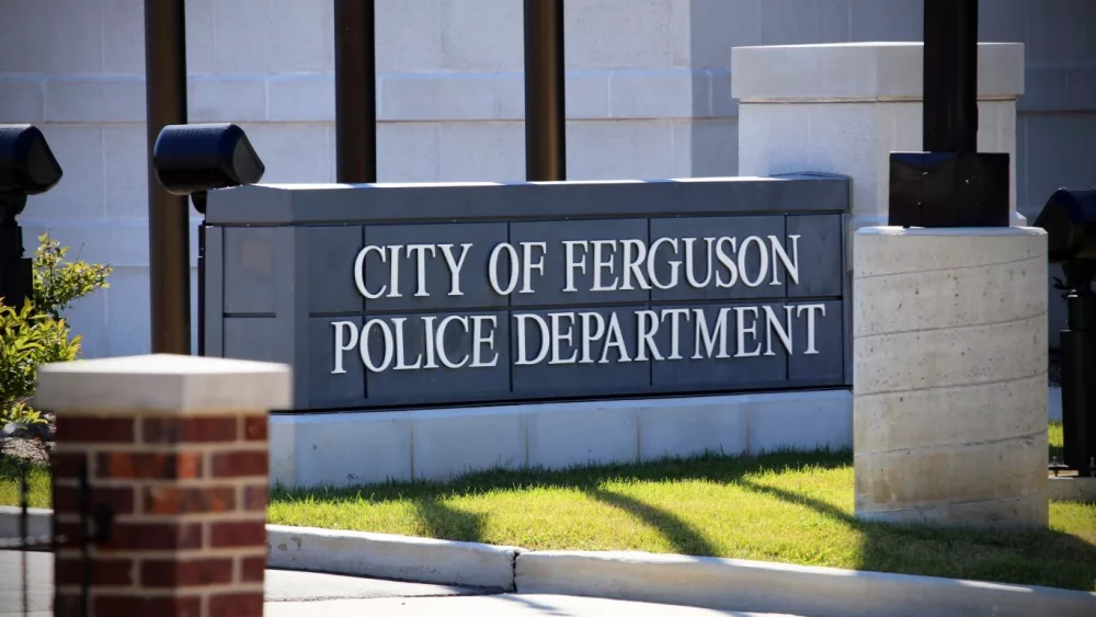 The Ferguson Police Department in St. Louis, Missouri on August 21 2015. The department is subject of continued controversy following the killing of Michael Brown.