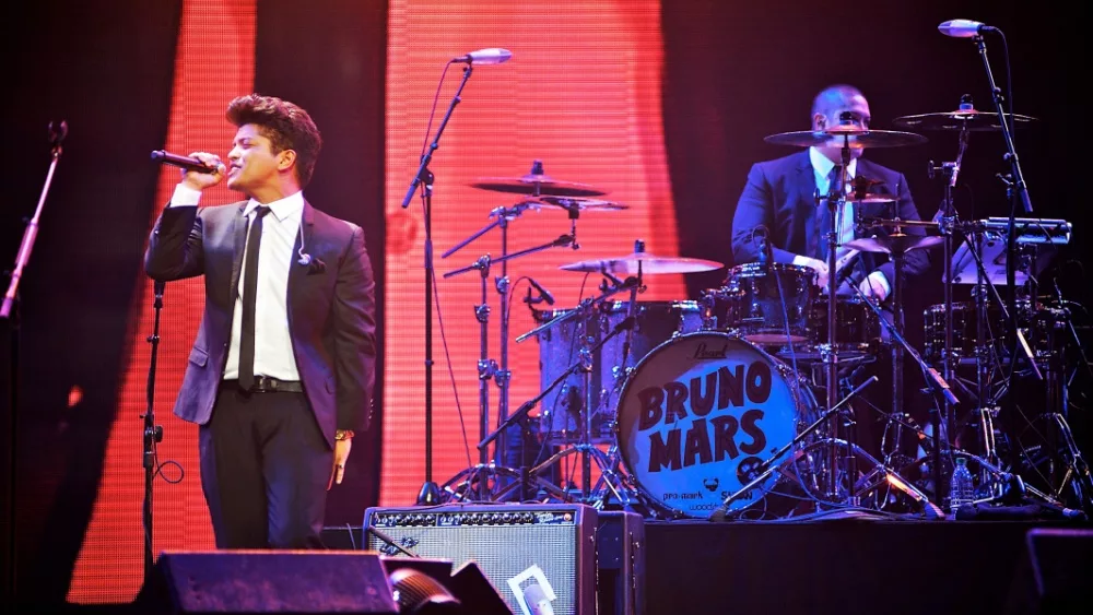 Bruno Mars performs at the inaugural iHeartRadio Music Festival at the MGM Grand Garden Arena. Las Vegas, NV, USA: September 23, 2011