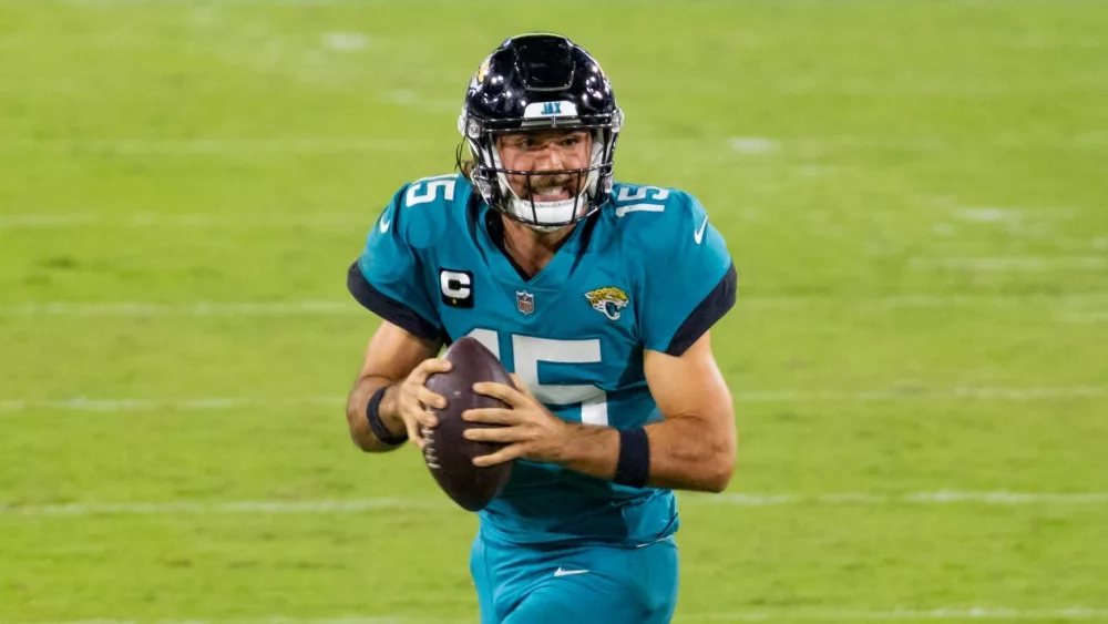 Gardner Minshew; at Jacksonville Jaguars vs Miami Dolphins game. Jacksonville, Florida USA September 24, 2020