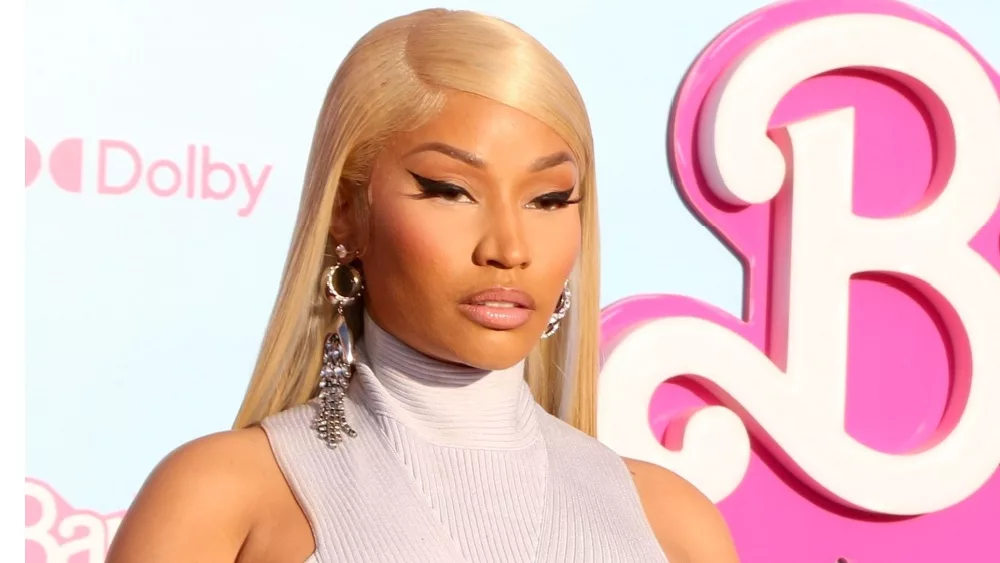 Nicki Minaj at the Barbie World Premiere at the Shrine Auditorium on July 9, 2023 in Los Angeles, CA